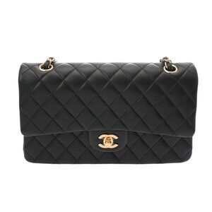 CHANEL Matrasse ChainShoulder 9.8" W flap Black/Noir